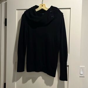 Banana Republic cowl neck sweater with buttons